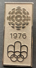 Load image into Gallery viewer, 1976 Montreal Olympics Official Canadian Broadcasters Pin CBC Vintage XXI