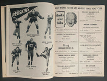 Load image into Gallery viewer, 1958 NFL Program LA Times 14th Annual Charity Football Game Rams vs Redskins