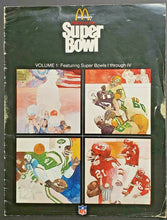 Load image into Gallery viewer, 1977 NFL History of the Super Bowl Magazine Volume 1 I-IV 1-4 Football McDonalds