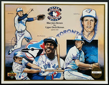 Load image into Gallery viewer, 1992 Signed MLB Upper Deck Heroes Toronto Blue Jays Baseball Autographed Sheet