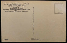Load image into Gallery viewer, 1954 Signed MLB New York Giants Bill Terry Hall Fame Plaque Postcard Autographed