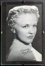 Load image into Gallery viewer, Set of 3 c1950 Original Arcade Exhibit Cards Famous Female Stars in Mini Frames