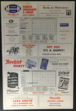 Load image into Gallery viewer, 1966 International League Toronto Maple Leafs Boston Red Sox Exhibition Program