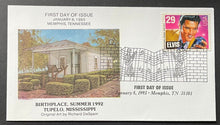 Load image into Gallery viewer, 1993 Elvis Presley U.S. Post Office Stamp First Day Cover 12 Different Cachets
