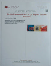 Load image into Gallery viewer, Ramones "Something To Believe In" Vinyl Record Signed By Richie Ramone 45RPM LOA