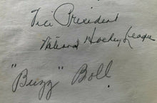 Load image into Gallery viewer, 1930s Vintage Signed NHL Hockey King Clancy Frank Calder 8 Others Autographed