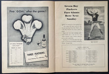Load image into Gallery viewer, 1945 Detroit Lions vs. New York Giants NFL Football Program Vintage Polo Grounds