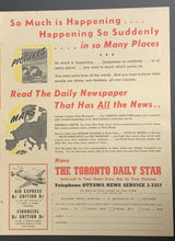 Load image into Gallery viewer, 1942 Toronto Daily Star Fold Out Advertisement Invasion News Vintage