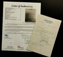 Load image into Gallery viewer, 1915 National League Baseball Signed Typed Letterhead John Tener Autographed