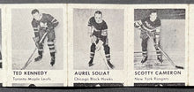 Load image into Gallery viewer, Rare 1940s NHL Hockey Gumball Machine Premium 13 Player Photos Strip Vintage