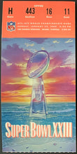 Load image into Gallery viewer, 1989 NFL Football Super Bowl XXIII Vtg Ticket SF 49ers vs Cincinnati Bengals