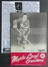 Load image into Gallery viewer, 1962 Maple Leaf Gardens Memorial Cup Playoffs Program Hamilton vs St Michael's