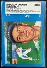 Load image into Gallery viewer, Brooklyn Dodgers MLB Baseball Series No 4 Set Of 12 Postcards Herman Walker +