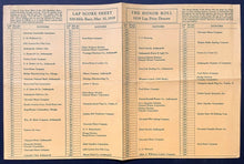 Load image into Gallery viewer, 1939 Indy 500 Program + Lap Scoresheet + Race Summary Wilbur Shaw Indianapolis