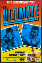 Load image into Gallery viewer, 1987 Vintage Rare Heavyweight Boxing Poster Championship Fight Tyson vs Tucker
