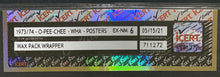 Load image into Gallery viewer, 1973-74 Vintage O-Pee-Chee WHA Hockey Posters Wax Wrapper Graded Authenticated