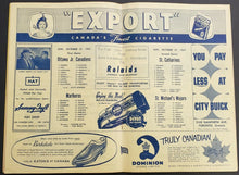 Load image into Gallery viewer, 1957 Maple Leaf Gardens OHA Junior A Program Ottawa Junior Canadiens v Marlboros