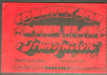 Load image into Gallery viewer, 1968 Rockpile Concert Ticket Country Joe & The Fish + Transfusion Toronto Venue