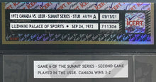 Load image into Gallery viewer, 1972 Game 6 Summit Series Ticket USSR vs Canada Luzhniki Palace Of Sports icert