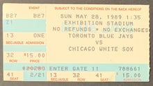 Load image into Gallery viewer, 1989 Toronto Blue Jays Exhibition Stadium Last Game Ticket + SGA Booklet MLB