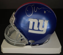Load image into Gallery viewer, Osi Umenyiora New York Giants Autographed NFL Football Riddell Mini-Helmet JSA