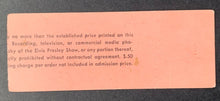 Load image into Gallery viewer, 1975 Elvis Presley Concert Ticket Stub + Pocket Calendar Niagara Falls Vintage