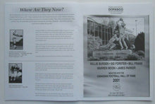 Load image into Gallery viewer, 2001 29th Canadian Football Hall Of Fame Induction Dinner Program Warren Moon