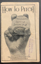 Load image into Gallery viewer, 1920s Baseball How To Pitch Pamphlet MLB Vintage Antique MILB Draper-Maynard