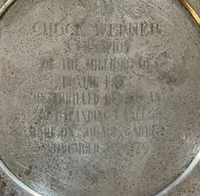 Load image into Gallery viewer, Chuck Wepner Madison Square Garden Award Lady Diana Style Plate Sterling Silver