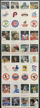 Load image into Gallery viewer, 1983 Full Set Fleer Baseball MLB Stamps x4 Sheets X72 Stamps HOFers Vintage