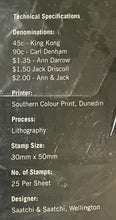 Load image into Gallery viewer, 2005 King Kong Collectors Stamps Issued by New Zealand Post Unopened Original