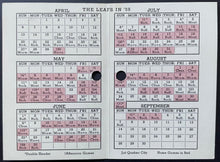 Load image into Gallery viewer, 1958 Toronto Maple Leafs MLS Stadium International League Baseball Schedule