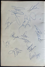 Load image into Gallery viewer, 1976 Canada Cup Kick Off VIP Dinner Menu Team Canada Signed x45 + HOFers JSA LOA