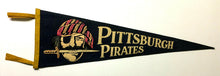 Load image into Gallery viewer, Vintage 1950's Pittsburgh Pirates MLB Baseball Felt Pennant 26"