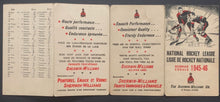 Load image into Gallery viewer, 1945-46 Sherwin Williams NHL Pocket Schedule Vintage Hockey Sports Calendar