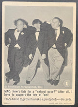 Load image into Gallery viewer, 1966 Fleer #1 Three Stooges Card Vintage Celebrity Television Personalities Inc