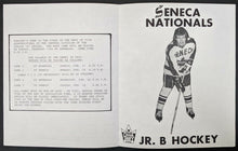 Load image into Gallery viewer, 1975-77 Wayne Gretzky Seneca Nationals Jr. B Program vs. Bramalea Blues VTG