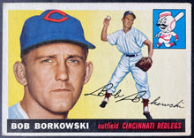 Load image into Gallery viewer, 1955 Topps Baseball #74 Bob Borkowski Cincinnati Redlegs Vintage MLB Card