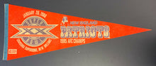 Load image into Gallery viewer, 1986 Super Bowl XX NFL Football Pennant New England Patriots AFC Champions