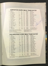 Load image into Gallery viewer, 1982 NHL Stanley Cup Program Game 2 Autographed Jari Kurri Paul Coffey + 3