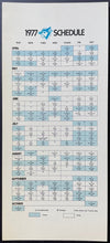 Load image into Gallery viewer, 1977 Toronto Blue Jays Inaugural Season MLB Baseball Schedule Vintage