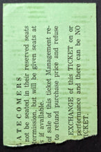 Load image into Gallery viewer, 1977 Sammy Davis Jr Concert Ticket O'Keefe Centre Toronto Rescheduled Show