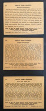 Load image into Gallery viewer, 1941 Uncle Sam National Defence Trading Cards x6 R157 Gum Inc Vintage WWII