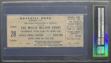 Load image into Gallery viewer, 1980 The Willie Nelson Event Rare Full Ticket Rockhill Park Shelbourne ON
