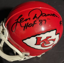 Load image into Gallery viewer, Len Dawson Kansas City Chiefs Autographed NFL Riddell Mini-Helmet Signed JSA