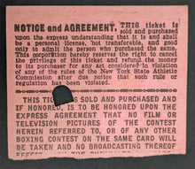 Load image into Gallery viewer, 1950 St. Nicholas Arena Boxing Vintage Ticket Stub Bob Murphy Dick Wagner NYC