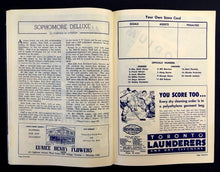 Load image into Gallery viewer, 1957 Maple Leaf Gardens NHL Hockey Program VTG Leafs vs Rangers Marc Reaume