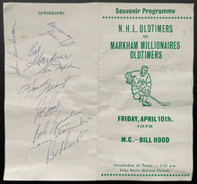 Load image into Gallery viewer, C1960's NHL Oldtimers 9x Autographed Signed Program Vintage Murray Ezzard Hockey