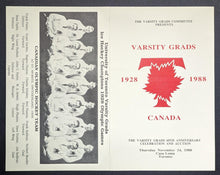 Load image into Gallery viewer, Autographed Signed 1928 Olympics Hockey Gold Medal 60th Anniversary Program LOA