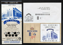 Load image into Gallery viewer, 1999 Maple Leaf Gardens Final Season Entry Form + Promotional Scratch Ticket NHL